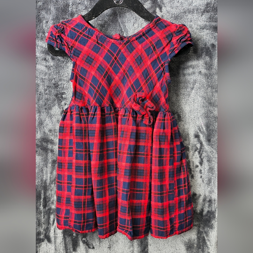 Special Editions Plaid Red and Blue Girls Dress 2T